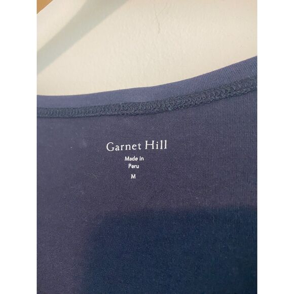 Garnet Hill Easy Knit Midi Dress 100% Organic Pima Cotton Size M - Picture 8 of 8